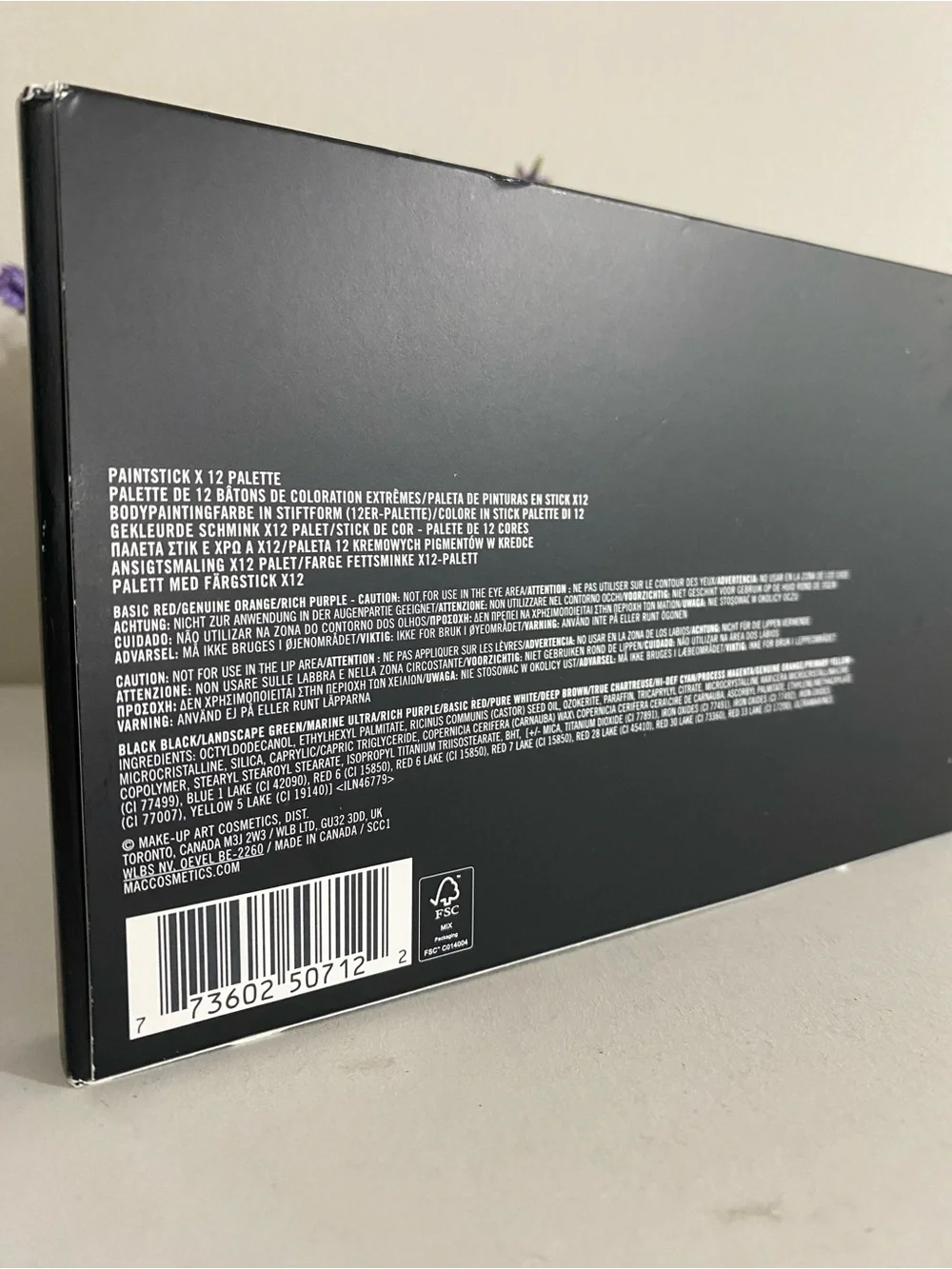 MAC Pro Paintstick x 12 Palette, Full Size 30g/1 oz, Limited Edition,New in Box